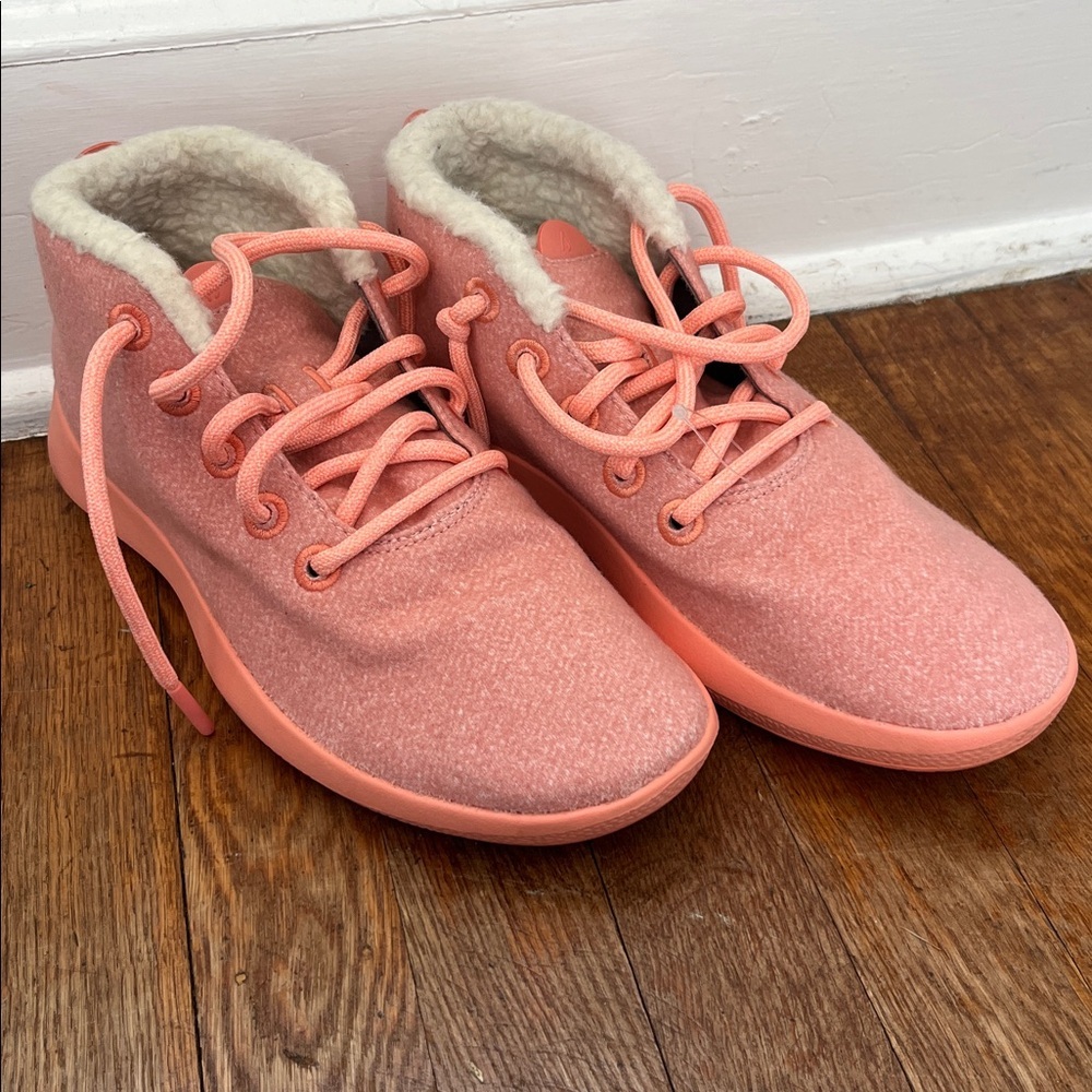 Allbirds Wool Runner-up Mizzle Fluffs High Tops Size 10 in Calm Coral